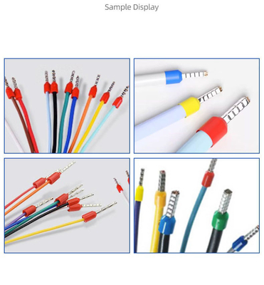Máy đầu cuối ống ống với ống kim Chất ép lạnh trước cách nhiệt Hàng không tự động hoàn toàn tự động Máy tháo và thắt đầu được điều khiển bằng cảm biến