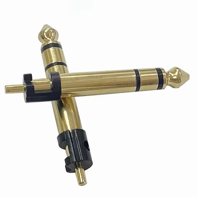 6.35mm Stereo 3 cực Stereo Audio Male Connector Audio Microphone Plug For Headphone