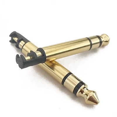 Vàng mạ 6,35mm Mono 50L Audio Male Earphone Plug Connector với sợi dây cho tai nghe