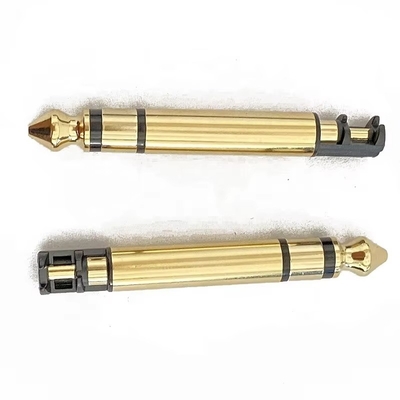 Vàng mạ 6,35mm Mono 50L Audio Male Earphone Plug Connector với sợi dây cho tai nghe