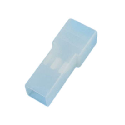 Insulated Terminal Protection Cover,Custom Transparent Straight Block PVC Spade Terminal Sleeve 110/187/205/250