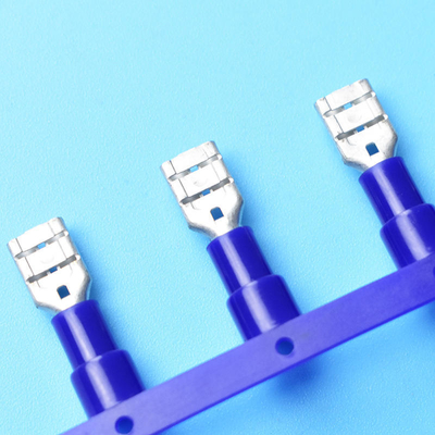 Nylon cách nhiệt tay áo 6.3Mm Crimp Faston nữ đầu cuối kết nối Spade đầu cuối cáp Lug