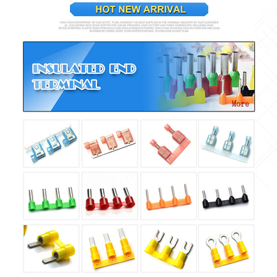 Nylon cách nhiệt tay áo 6.3Mm Crimp Faston nữ đầu cuối kết nối Spade đầu cuối cáp Lug