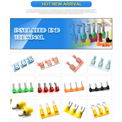 Vòng tròn Crimp đầu cuối 5MM 10MM liên tục trước cách nhiệt vòng đầu cuối đồng cáp Lug