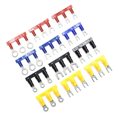 Qwt 10 Awg cách ly cáp đầu cuối Crimp đầu cuối Spade đầu cuối kết nối