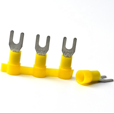 Qwt 10 Awg cách ly cáp đầu cuối Crimp đầu cuối Spade đầu cuối kết nối