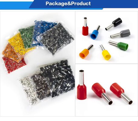 Nhiều màu cách nhiệt Nylon đồng dây thép Ferrule Crimp Pin đầu cuối ống đầu cuối dây chuyền phụ kiện Lug