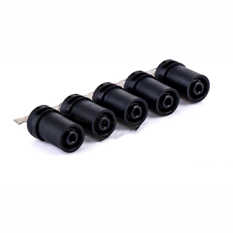 5.5 * 2.5 Cúc điều chỉnh với vòng cao su, DC Plug Crimping, Plug DC không hàn