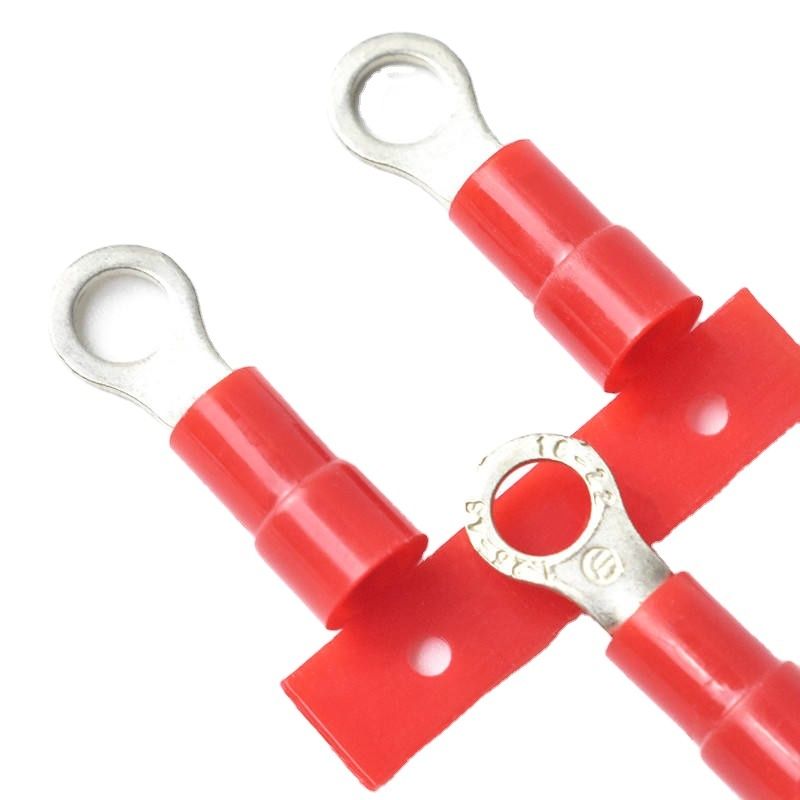 Vòng tròn Crimp đầu cuối 5MM 10MM liên tục trước cách nhiệt vòng đầu cuối đồng cáp Lug