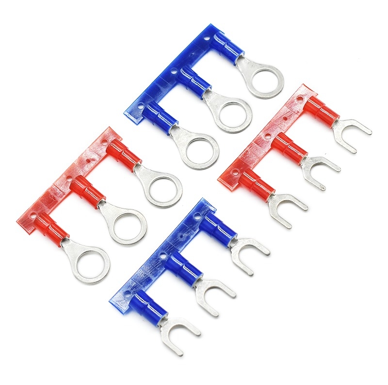 Qwt 10 Awg cách ly cáp đầu cuối Crimp đầu cuối Spade đầu cuối kết nối