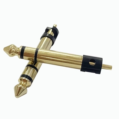 6.35mm Stereo 3 cực Stereo Audio Male Connector Audio Microphone Plug For Headphone