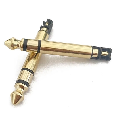 Vàng mạ 6,35mm Mono 50L Audio Male Earphone Plug Connector với sợi dây cho tai nghe